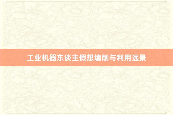 工业机器东谈主假想编削与利用远景